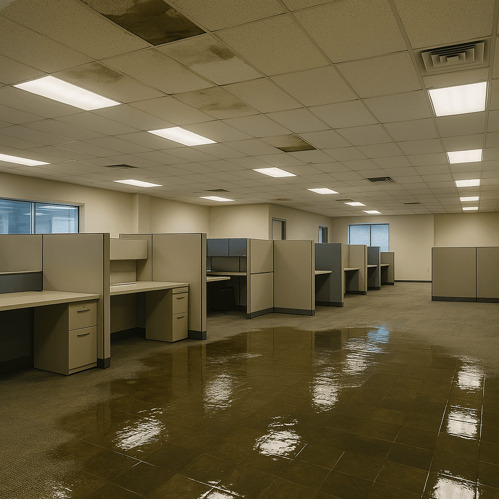 Before: Commercial Office Flood